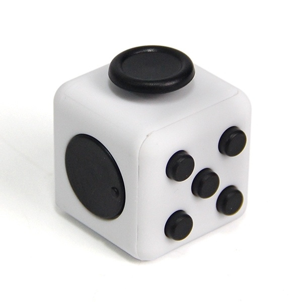 Fidget Cube, Hvit/Svart i gruppen LEKER, BARN OG BABY / Leker / Fidget Spinners hos TP E-commerce Nordic AB (38-27574)