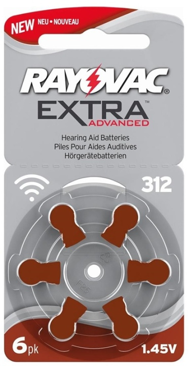 Rayovac AC312 extra advanced - Høreapparatbatteri i gruppen Elektronikk / Batterier & Ladere / Batterier / Høreapparatbatterier hos TP E-commerce Nordic AB (38-27619)