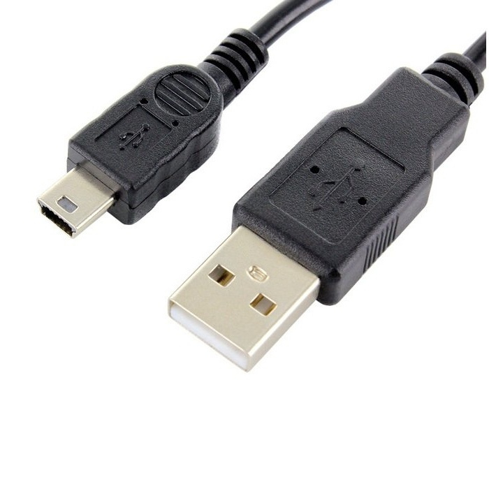 Mini USB-kabel, 1 meter, sort i gruppen Elektronikk / Foto og video / Fotograferingsutstyr / Kabler hos TP E-commerce Nordic AB (38-27875)