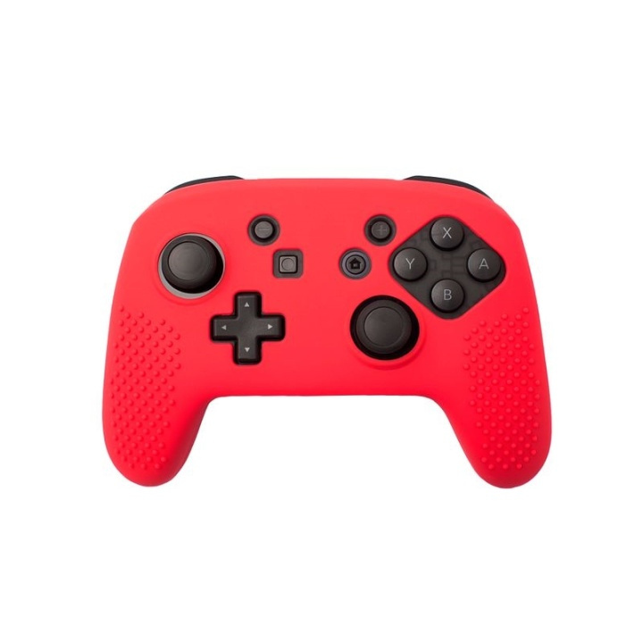 Silikonhåndtak for håndkontroller, Nintendo Switch Pro, Rød i gruppen Elektronikk / TV-spill & tilbehør / Nintendo Switch / Tilbehør hos TP E-commerce Nordic AB (38-28493)