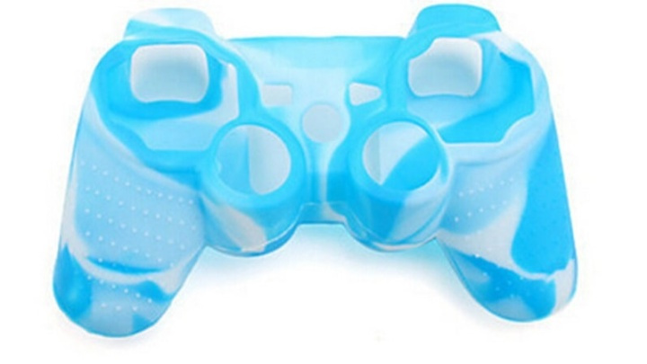 Silikongrep for kontroller, Playstation 3, Camouflage Blue i gruppen Elektronikk / TV-spill & tilbehør / Sony PlayStation 3 hos TP E-commerce Nordic AB (38-28497)