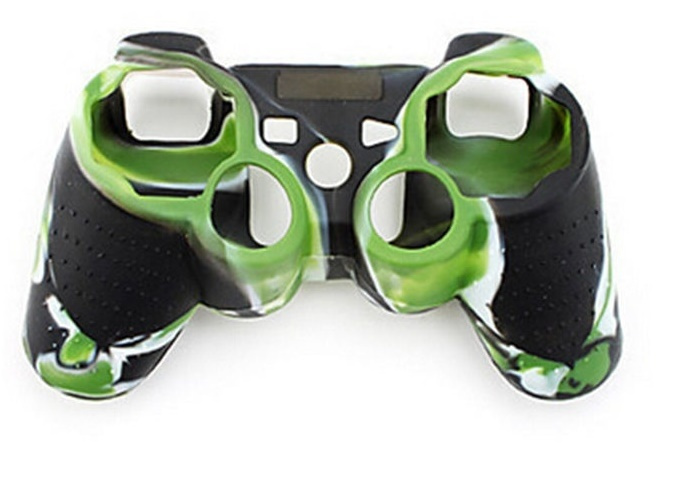 Silikongrep for kontroller, Playstation 3, Camouflage Green i gruppen Elektronikk / TV-spill & tilbehør / Sony PlayStation 3 hos TP E-commerce Nordic AB (38-28498)