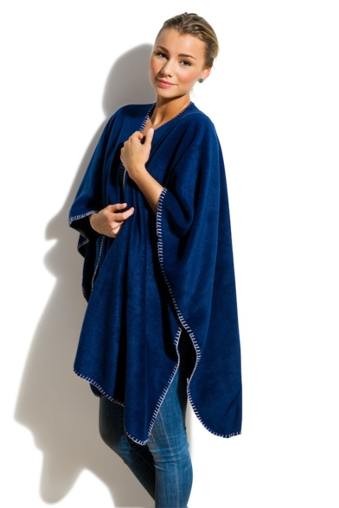 Nightingale Fleece Poncho, Marin i gruppen HJEM, HUS OG HAGE / Innredning / Kaster og tepper hos TP E-commerce Nordic AB (38-28506)