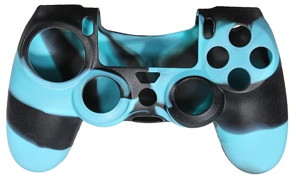 Silikongrep for kontroller, Playstation 4, Camouflage Turkis i gruppen Elektronikk / TV-spill & tilbehør / Sony PlayStation 4 / Tilbehør hos TP E-commerce Nordic AB (38-28604)