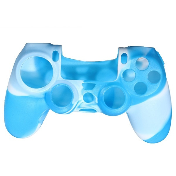Silikonhåndtak for håndkontroll, Playstation 4, Kamoflage Blå, Hvit i gruppen Elektronikk / TV-spill & tilbehør / Sony PlayStation 4 / Tilbehør hos TP E-commerce Nordic AB (38-28606)