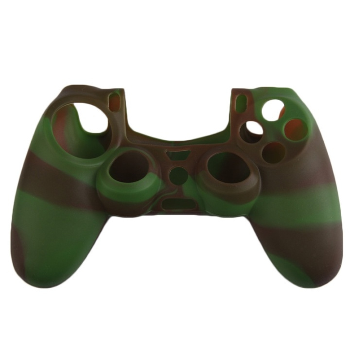 Silikongrep for kontroller, Playstation 4, Camouflage Green, Brown i gruppen Elektronikk / TV-spill & tilbehør / Sony PlayStation 4 hos TP E-commerce Nordic AB (38-28608)