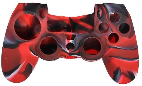 Silikongrep for kontroller, Playstation 4, Camouflage Red i gruppen Elektronikk / TV-spill & tilbehør / Sony PlayStation 4 hos TP E-commerce Nordic AB (38-28609)