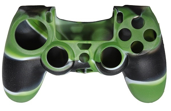 Silikongrep for kontroller, Playstation 4, Camouflage Green i gruppen Elektronikk / TV-spill & tilbehør / Sony PlayStation 4 / Tilbehør hos TP E-commerce Nordic AB (38-28611)