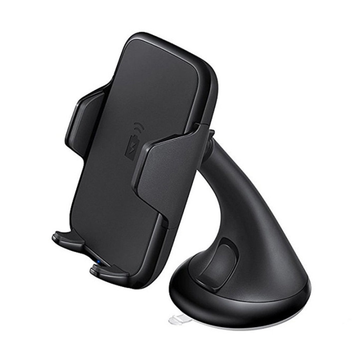 Bilholder med innebygd trådløs hurtiglader, svart (WA-05) i gruppen Bil / Bilholder / Bilholdere smarttelefon hos TP E-commerce Nordic AB (38-28641)