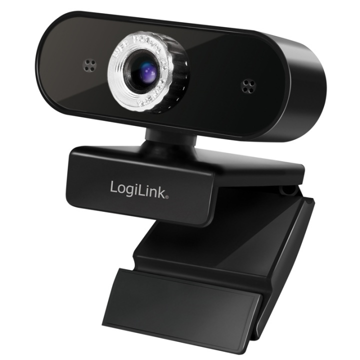LogiLink HD 1080p webkamera med innebygd mikrofon i gruppen Datautstyr / Datamaskin Tilbehør / Webkamera hos TP E-commerce Nordic AB (38-28844)