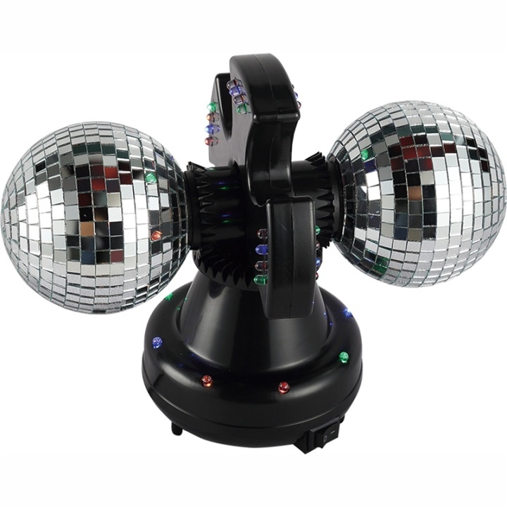 Music Twin Mirror Ball-lampe LED i gruppen LEKER, BARN OG BABY / Barnerom / Belysning / Bordlamper hos TP E-commerce Nordic AB (38-28863)