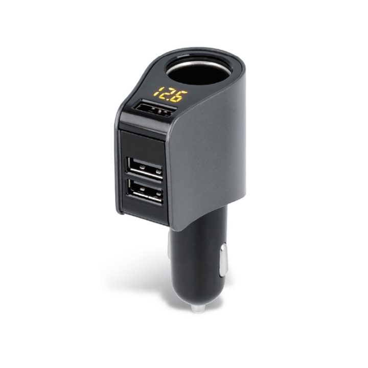 Forever billaddare, 3xUSB 3,1A, 12V-Uttag 10A i gruppen SMARTTELEFON & NETTBRETT / Ladere og Kabler / Billader / Billader USB hos TP E-commerce Nordic AB (38-28948)