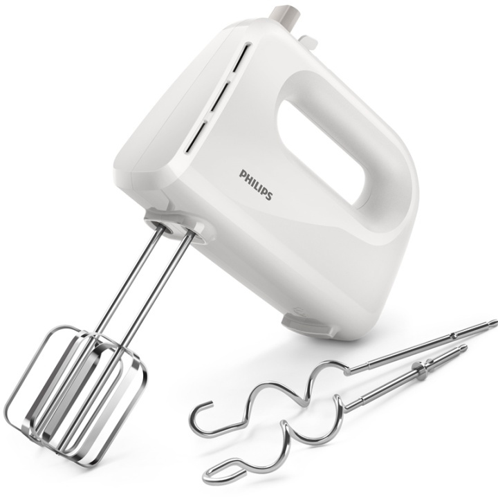Philips Elektrisk visp HR3705 300W 5 hastigheter og turbo i gruppen HJEM, HUS OG HAGE / Husholdningsapparater / Matprosessorer og kjøkkenassistenter / Håndmiksere hos TP E-commerce Nordic AB (38-29045)