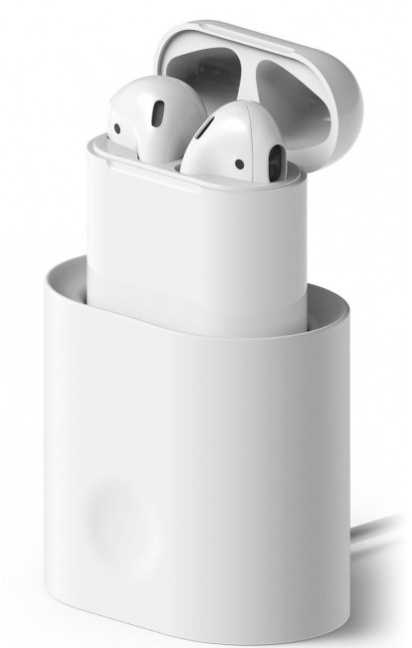 Ladestativ for AirPods - Hvit i gruppen SMARTTELEFON & NETTBRETT / Annet tilbehør / Dokking, stativ & holdere hos TP E-commerce Nordic AB (38-29052)