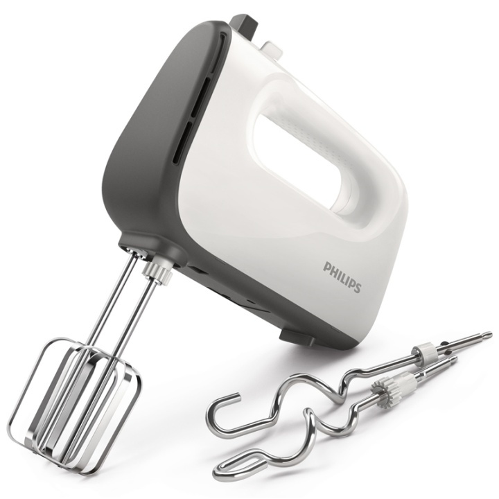 Philips Elektrisk mikser HR3740 450W 5 hastigheter og turbo i gruppen HJEM, HUS OG HAGE / Husholdningsapparater / Matprosessorer og kjøkkenassistenter / Håndmiksere hos TP E-commerce Nordic AB (38-29060)