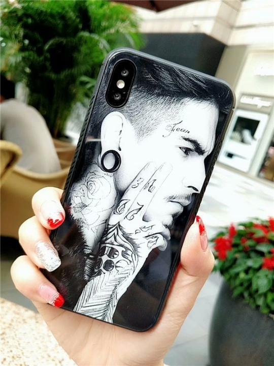 Herdet glass, TPU, iPhone 7/8/SE (2.), Fear i gruppen SMARTTELEFON & NETTBRETT / Mobilbeskyttelse / Apple / iPhone 8 / Deksel hos TP E-commerce Nordic AB (38-29117)