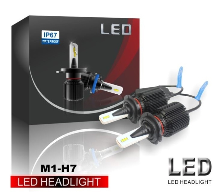 LED-konverter M1, H7, 20W/lampe, 4000LM, 2-pk i gruppen Bil / Bilbelysning / LED-fjernlys og -nærlys hos TP E-commerce Nordic AB (38-29134)