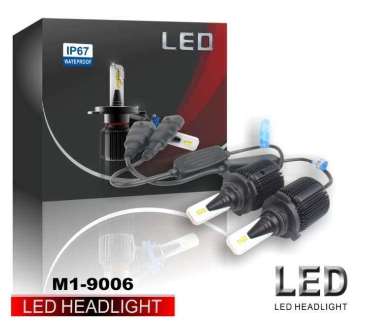 LED-konvertering M1, H8, H9, H11, 20W/lampa, 4000LM, 2-pack i gruppen Bil / Bilbelysning / LED-fjernlys og -nærlys hos TP E-commerce Nordic AB (38-29135)