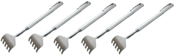 Ryggskraper, Teleskophåndtak i rustfritt stål, 5-pakning i gruppen SPORT, FRITID & HOBBY / Morsomme produkter / Smarte produkter hos TP E-commerce Nordic AB (38-29141PKT)