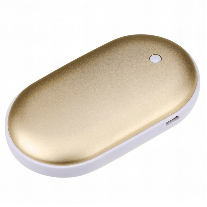 Powerbank og håndvarmer i ett, 5000 mAh - Gull i gruppen SPORT, FRITID & HOBBY / Morsomme produkter / Smarte produkter hos TP E-commerce Nordic AB (38-29237)