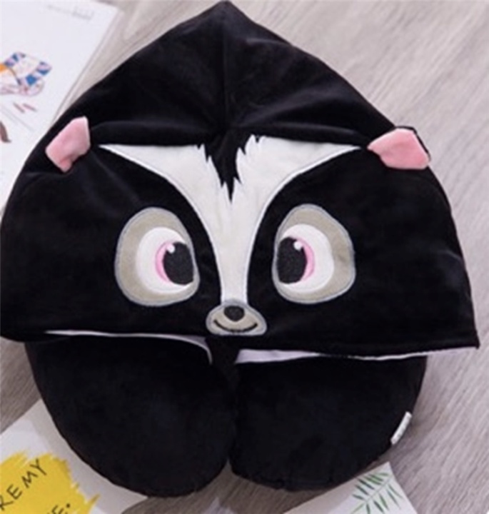 Nakkepute med hette - Cartoon Black i gruppen SPORT, FRITID & HOBBY / Reise / Annet hos TP E-commerce Nordic AB (38-29409)