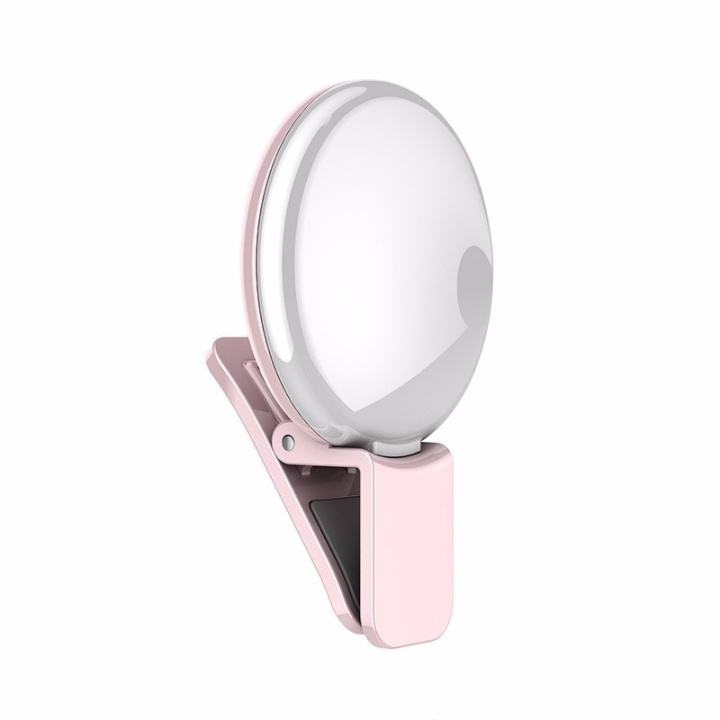 Selfie Light Klips - Rosa i gruppen SMARTTELEFON & NETTBRETT / Annet tilbehør / Gadgets hos TP E-commerce Nordic AB (38-29486)