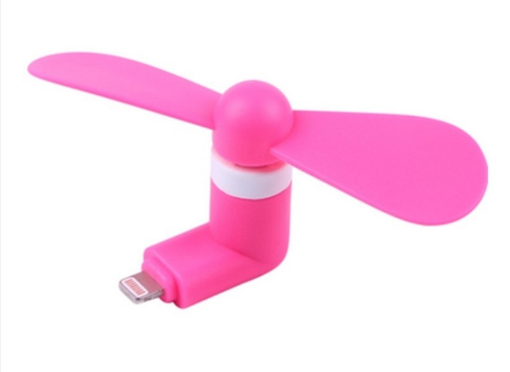 Vifte for iPhone med Lightning - Rosa i gruppen SMARTTELEFON & NETTBRETT / Annet tilbehør / Annet hos TP E-commerce Nordic AB (38-29852)