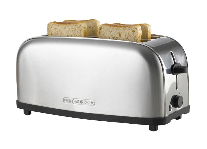 OBH Nordica Brødrister Manhattan Steel 4 (51052268) i gruppen HJEM, HUS OG HAGE / Husholdningsapparater / Brødristere og toastjern / Brødristere hos TP E-commerce Nordic AB (38-30107)