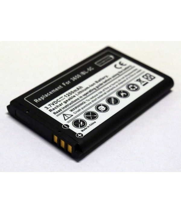 Batteri til Nokia, BL-5C (1150 mAh) i gruppen SMARTTELEFON & NETTBRETT / Annet tilbehør / Mobilbatterier hos TP E-commerce Nordic AB (38-3025)