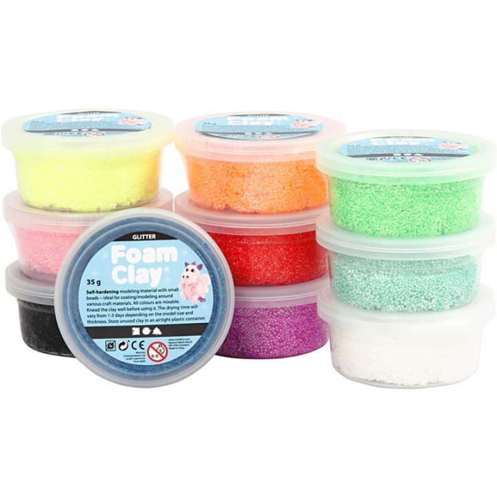 Mixed Colours Glitter 10x35g i gruppen LEKER, BARN OG BABY / Leker / Lek leire, lek sand og tilbehør hos TP E-commerce Nordic AB (38-30978)
