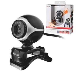 Trust Exis Webcam - Svart/Silver (17003) i gruppen Datautstyr / Datamaskin Tilbehør / Webkamera hos TP E-commerce Nordic AB (38-32546)