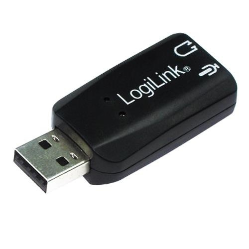 LogiLink USB-lydkort Virtuell 5.1-lyd i gruppen Datautstyr / Datamaskin Tilbehør / Eksterne lydkort hos TP E-commerce Nordic AB (38-32643)
