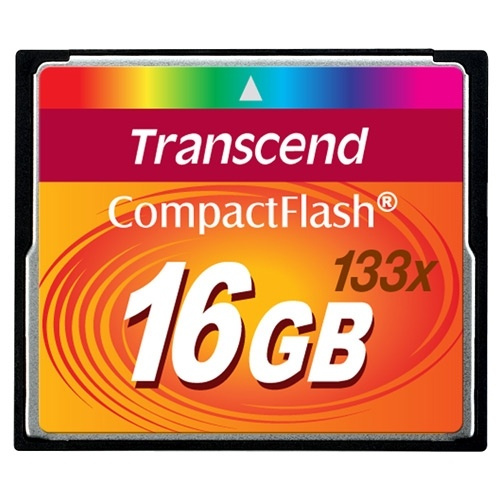 Transcend CompactFlash16GB 133x (TS16GCF133) i gruppen Elektronikk / Lagringsmedia / Minnekort / Compact Flash hos TP E-commerce Nordic AB (38-33009)