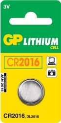 GP CR2016 3V 1-pack (GP2182) i gruppen Elektronikk / Batterier & Ladere / Batterier / knappcelle hos TP E-commerce Nordic AB (38-33029)