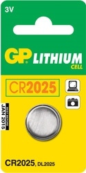 GP CR2025 3V 1-pack (GP2183) i gruppen Elektronikk / Batterier & Ladere / Batterier / knappcelle hos TP E-commerce Nordic AB (38-33031)