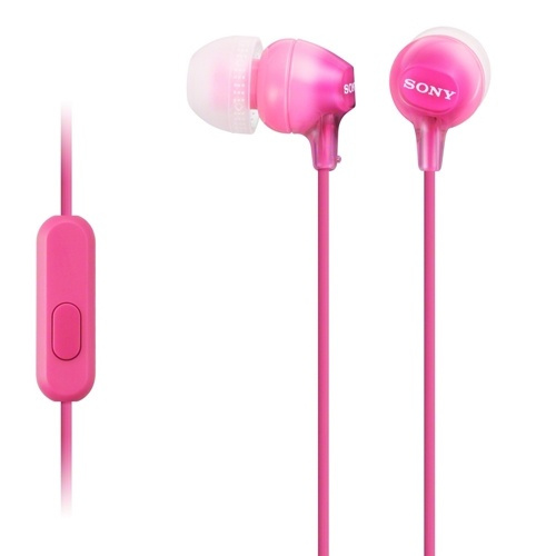 Sony Hodetelefoner i øret MDR-EX15AP Pink (MDREX15APPI.CE7) i gruppen Elektronikk / Lyd & Bilde / Hodetelefoner & Tilbehør / Hodetelefoner hos TP E-commerce Nordic AB (38-33145)
