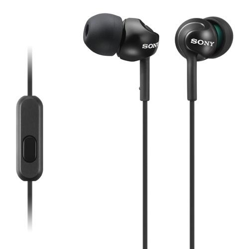Sony Hodesett MDR-EX110AP Svart (MDREX110APB.CE7) i gruppen Elektronikk / Lyd & Bilde / Hodetelefoner & Tilbehør / Hodetelefoner hos TP E-commerce Nordic AB (38-33170)