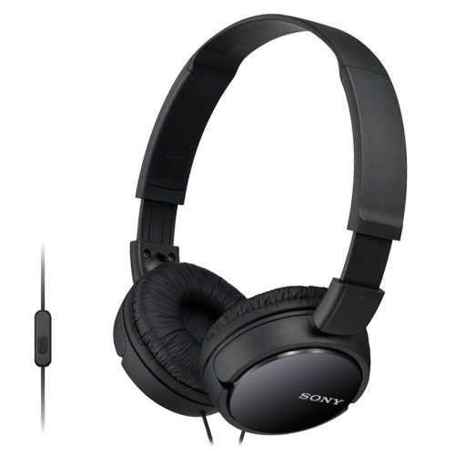 Sony Headset MDR-ZX110AP Svart (MDRZX110APB.CE7) i gruppen Datautstyr / Datamaskin Tilbehør / Headset hos TP E-commerce Nordic AB (38-33181)