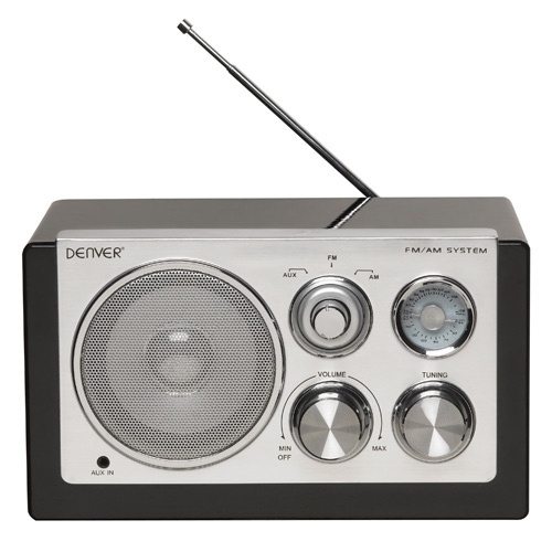 Denver Radio Svart pianolakk i gruppen Elektronikk / Lyd & Bilde / Hjemmekino, HiFi og bærbar / Radio & Vekkerklokker / Radio hos TP E-commerce Nordic AB (38-33442)