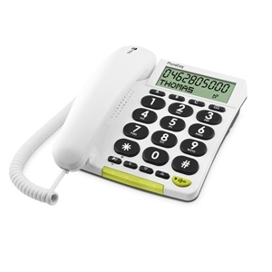 Doro PhoneEasy 312cs Vit (5639) i gruppen Elektronikk / Lyd & Bilde / Fast telefoni / Bord- og veggtelefoner hos TP E-commerce Nordic AB (38-34538)