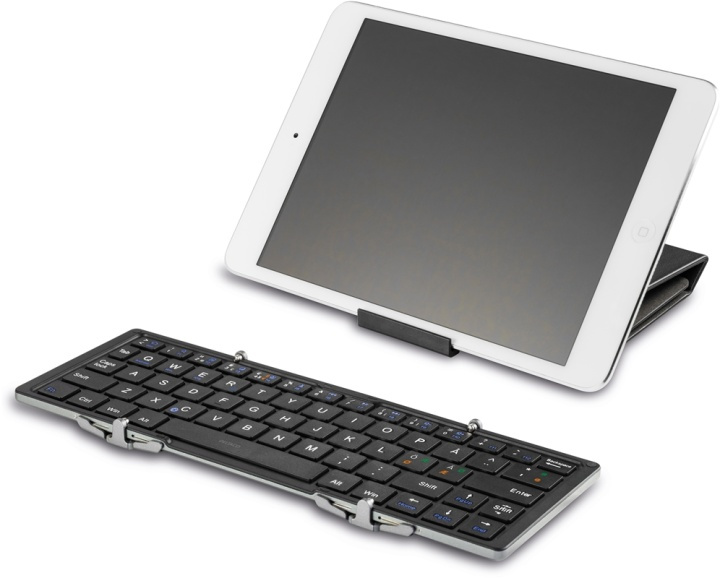 DELTACO trådløst minitastatur, sammenleggbart, Bluetooth, svart (TB-135) i gruppen Datautstyr / Mus & Tastatur / Tastatur / Trådløs hos TP E-commerce Nordic AB (38-35211)