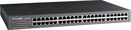 TP-LINK nettverkssvitsj, 48-port, 10/100 Mbps, RJ45, 19 (TL-SF1048) i gruppen Datautstyr / Nettverk / Switcher hos TP E-commerce Nordic AB (38-35302)