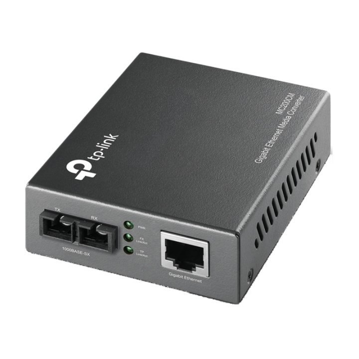 TP-LINKfibre SC multimode - 1000 Mbps (MC200CM) i gruppen Datautstyr / Nettverk / Mediakonvertere hos TP E-commerce Nordic AB (38-35320)