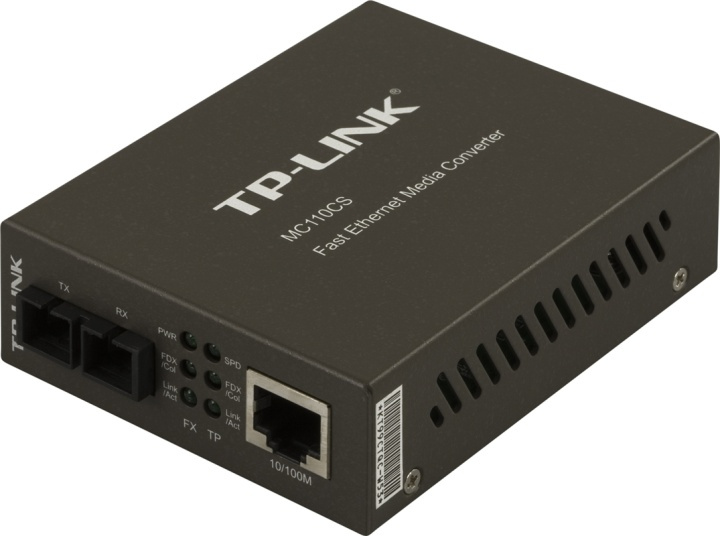 TP-LINKfibre SC singlemode - 10/100 Mbps (MC110CS) i gruppen Datautstyr / Nettverk / Mediakonvertere hos TP E-commerce Nordic AB (38-35322)