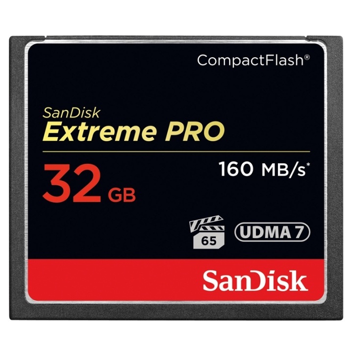 SANDISK Minnekort CF Extreme Pro 32GB 160MB/s UDMA7 i gruppen Elektronikk / Lagringsmedia / Minnekort / Compact Flash hos TP E-commerce Nordic AB (38-36430)