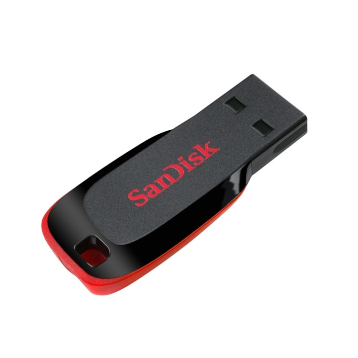 SANDISK USB-minne 2.0 Blade 128GB Svart i gruppen Elektronikk / Lagringsmedia / USB-Pinner / USB 2.0 hos TP E-commerce Nordic AB (38-36470)