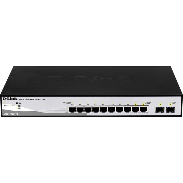 D-Link 8-port 10/100/1000 Gigabit Smart Switch i gruppen Datautstyr / Nettverk / Switcher / 10/100/1000Mbps hos TP E-commerce Nordic AB (38-36803)