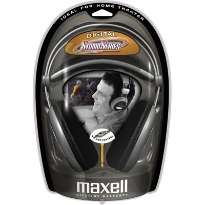Maxell hodetelefon med volumkontroll, 3,5/6,3 mm, volumkontroll, 2,5 m, svart (303005) i gruppen Elektronikk / Lyd & Bilde / Hodetelefoner & Tilbehør / Hodetelefoner hos TP E-commerce Nordic AB (38-36936)