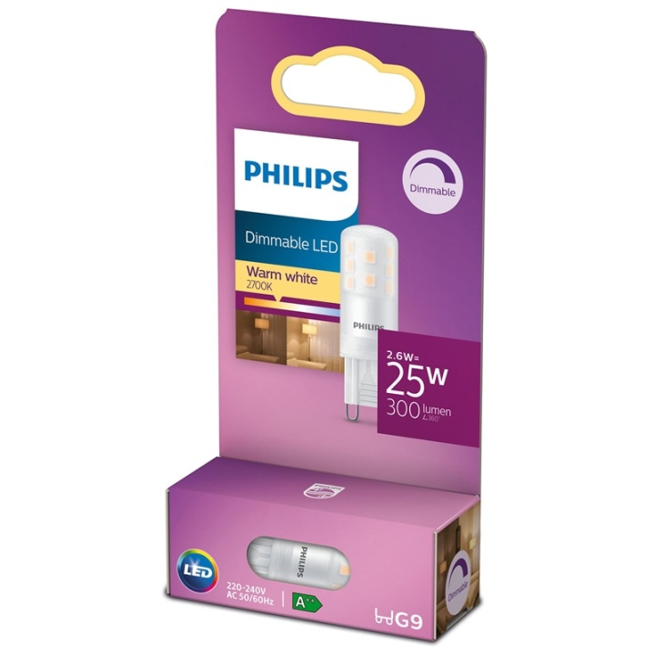 Philips LED G9 Kapsel 25W Dimbar 345lm i gruppen Elektronikk / Lys / LED-lys hos TP E-commerce Nordic AB (38-38755)