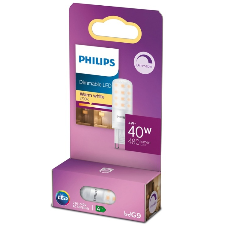 Philips LED G9 Capsule 40W dimbar 480lm i gruppen Elektronikk / Lys / LED-lys hos TP E-commerce Nordic AB (38-38756)